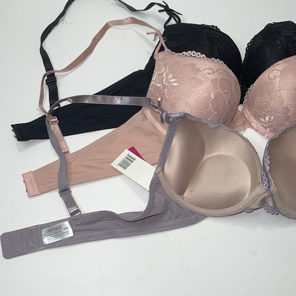 Bundle 3 Pieces 3 Hooks Super Push Up Extreme Double Padded Bombshell Bra. NWT - Picture 8 of 12